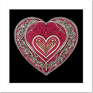 Colorful heart design | Posters and Art